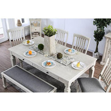 Load image into Gallery viewer, Georgia Antique White/Gray Bench