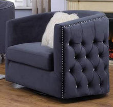 Load image into Gallery viewer, Galaxy Home Afreen Upholstered Chair in Gray GHF-808857772725