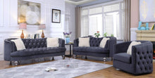 Load image into Gallery viewer, Galaxy Home Afreen Upholstered Chair in Gray GHF-808857772725
