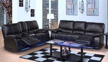 Load image into Gallery viewer, Galaxy Home Electron Power Recliner Sofa in Black GHF-808857774163