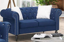 Load image into Gallery viewer, Galaxy Home Emma Loveseat in Navy Blue GHF-808857789310