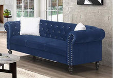 Load image into Gallery viewer, Galaxy Home Emma Sofa in Navy Blue GHF-808857729828