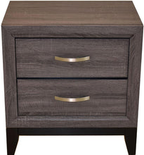 Load image into Gallery viewer, Galaxy Home Hudson 2 Drawer Nightstand in Foil Grey GHF-808857696809