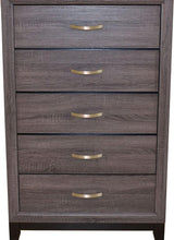 Load image into Gallery viewer, Galaxy Home Hudson 5 Drawer Chest in Foil Grey GHF-808857594679