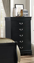Load image into Gallery viewer, Galaxy Home Louis Phillipe 5 Drawer Chest in Black GHF-808857764218