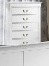 Load image into Gallery viewer, Galaxy Home Louis Phillipe 5 Drawer Chest in White GHF-808857597380
