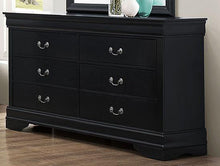 Load image into Gallery viewer, Galaxy Home Louis Phillipe 6 Drawer Dresser in Black GHF-808857914866