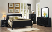 Load image into Gallery viewer, Galaxy Home Louis Phillipe King Sleigh Bed in Black GHF-808857561558 - Ego Home Furniture
