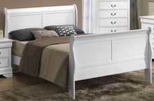 Load image into Gallery viewer, Galaxy Home Louis Phillipe King Sleigh Bed in White GHF-808857941428