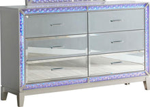 Load image into Gallery viewer, Galaxy Home Luxury 6 Drawer Dresser in Silver GHF-808857996602