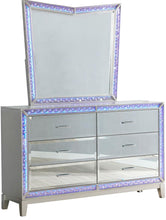 Load image into Gallery viewer, Galaxy Home Luxury 6 Drawer Dresser in Silver GHF-808857996602 - Ego Home Furniture