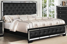 Load image into Gallery viewer, Galaxy Home Madison King Panel Bed in Black GHF-808857503930