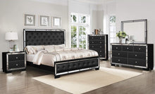 Load image into Gallery viewer, Galaxy Home Madison King Panel Bed in Black GHF-808857503930