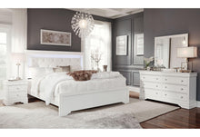 Load image into Gallery viewer, POMPEI METALLIC WHITE QUEEN BED GROUP WITH LED