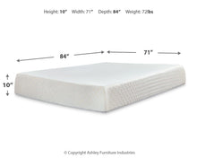Load image into Gallery viewer, 10 Inch Chime Memory Foam Mattress Set - Ego Home Furniture