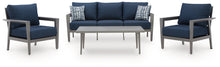 Load image into Gallery viewer, Gali Outdoor Sofa/Chairs/Table Set (Set of 4)