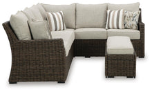 Load image into Gallery viewer, Brook Ranch Outdoor Sofa Sectional/Bench with Cushion (Set of 3)