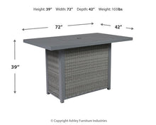 Load image into Gallery viewer, Palazzo Outdoor Bar Table with Fire Pit
