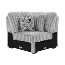 Load image into Gallery viewer, Gray Corduroy Power Reclining 4 Pc Sectional W/2 Wireless Charger