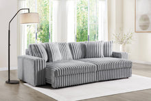 Load image into Gallery viewer, Gray Corduroy Power 4 Seater Sofa