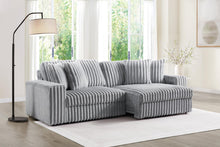 Load image into Gallery viewer, Gray Corduroy Power 4 Seater Sofa
