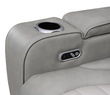 Load image into Gallery viewer, Gray/White Power 3 Pc Sectional W/Bluetooth Speaker, And Wireless Charger