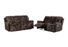 Load image into Gallery viewer, U6028 Brown Reclining Sofa-Console Reclining Loveseat - Ego Home Furniture