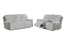 Load image into Gallery viewer, U6028 Brown Reclining Sofa-Console Reclining Loveseat - Ego Home Furniture