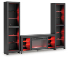 Load image into Gallery viewer, Cayberry Entertainment Center with Electric Fireplace