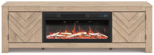Load image into Gallery viewer, Cayboni 71" TV Stand with Electric Fireplace