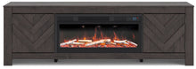 Load image into Gallery viewer, Cayboni 71" TV Stand with Electric Fireplace