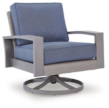 Load image into Gallery viewer, Half Moon Beach - Swivel Lounge With Cushion - Blue / Gray