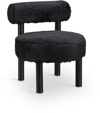 Load image into Gallery viewer, Ambre - Vegan Shearling Fabric Upholstered Accent Chair