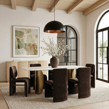 Load image into Gallery viewer, Slique - Performance Fabric Upholstered Dining Chair (Set of 2) - Brown