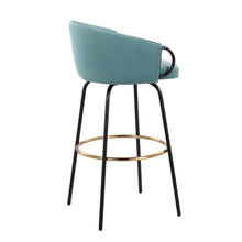 Load image into Gallery viewer, Claire - Contemporary / Glam Barstool With Footrest (Set of 2)