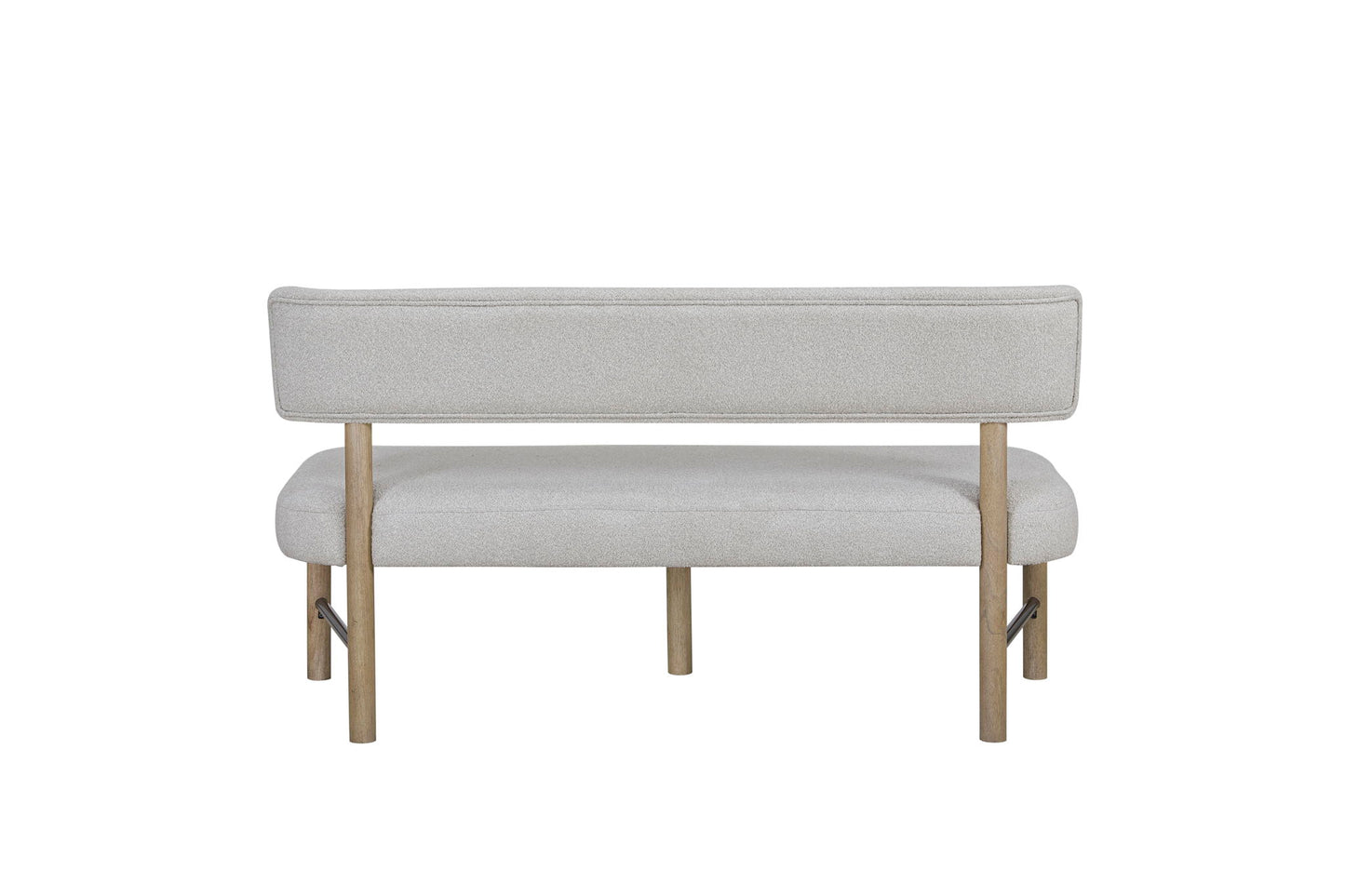Pagosa - Upholstered Bench - English Knotty Oak / Gray