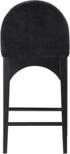 Load image into Gallery viewer, Waldorf - Chenille Stool With Black Legs