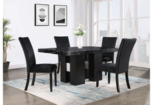 Load image into Gallery viewer, D03 - 7 Piece Dining Room Set (Dining Table And 6 Dining Chairs) - Black