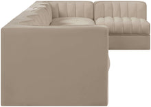 Load image into Gallery viewer, Rummi - Velvet Performance Fabric Upholstered 7 Piece Modular Sectional, L-Shaped (Right)