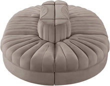 Load image into Gallery viewer, Rummi - Oval Velvet Performance Fabric Upholstered 6 Piece Modular Sectional