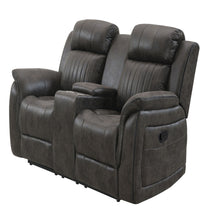 Load image into Gallery viewer, Steban - Console Reclining Loveseat - Gray