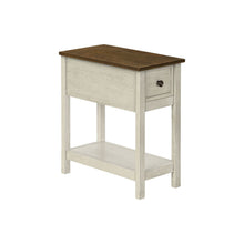 Load image into Gallery viewer, Accent End Table, 2 Tier, Narrow, Lamp, Storage Drawer, Charming Design