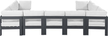 Load image into Gallery viewer, Nizuc - Outdoor Patio 9 Piece Modular Sectional With Gray Frame
