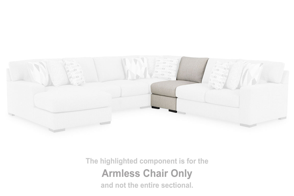 LaureLGrove - Armless Chair - Pebble