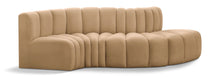 Load image into Gallery viewer, Arc - Velvet 4 Piece L-Shaped Modular Sofa
