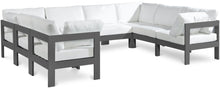Load image into Gallery viewer, Nizuc - Outdoor Patio 8 Piece Modular Sectional With Gray Frame