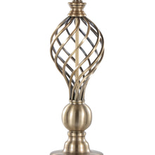 Load image into Gallery viewer, Linx - Twist Contemporary Table Lamp (Set of 2) - Antique Soft Brass / White