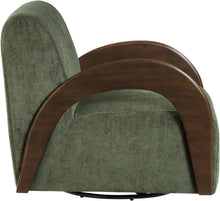Load image into Gallery viewer, Neria - Chenille Fabric Upholstered Swivel Accent Chair - Painted Brown Base