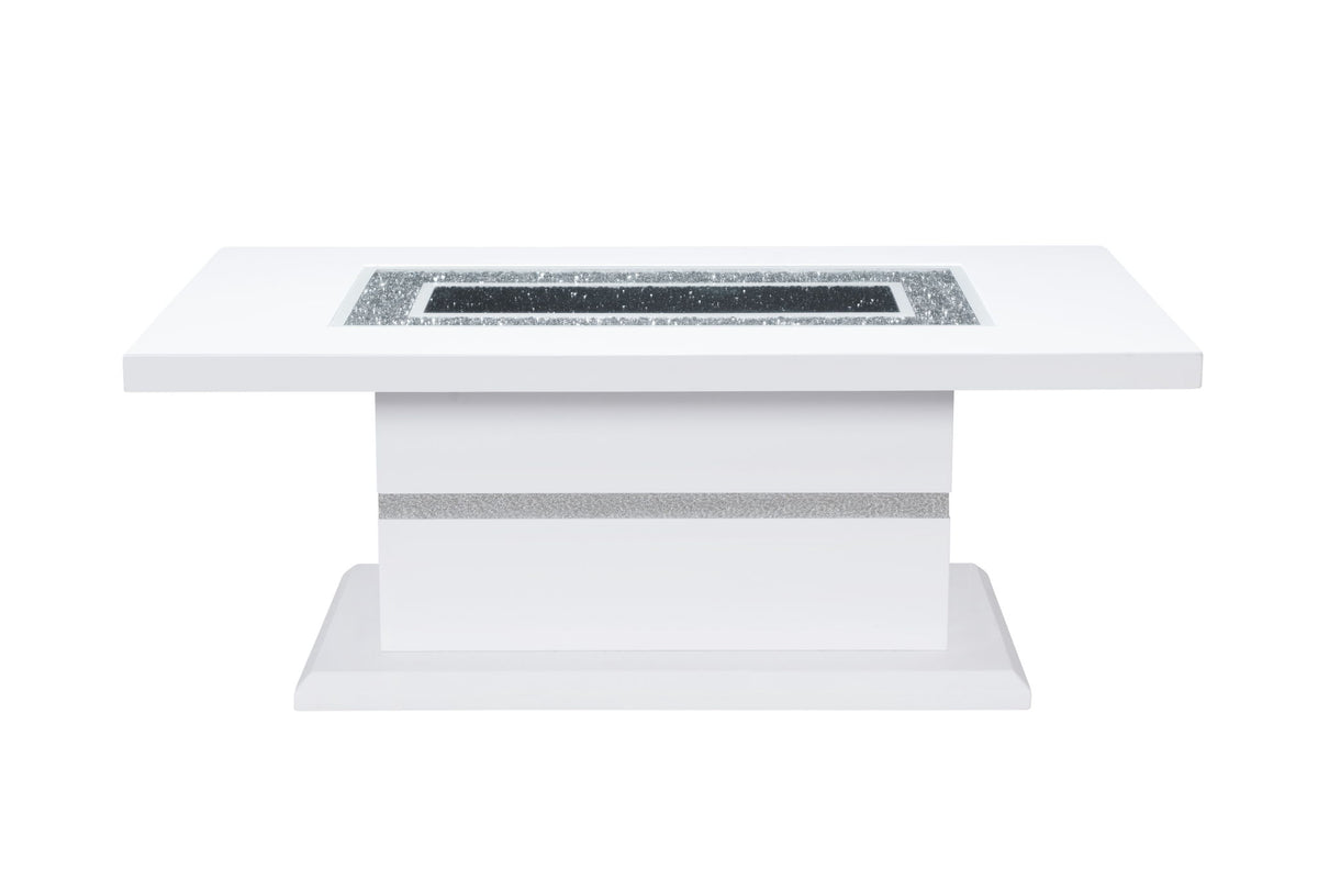 Monaco - Coffee Table Top And Base - White