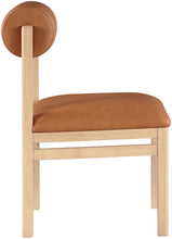 Load image into Gallery viewer, Roundhill - Faux Leather Dining Chair (Set of 2) - Natural Frame